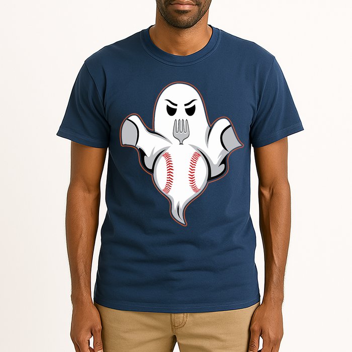 Ghost Forkball Baseball Pitch Fork Ball Strikeout Pitcher Tall T-Shirt