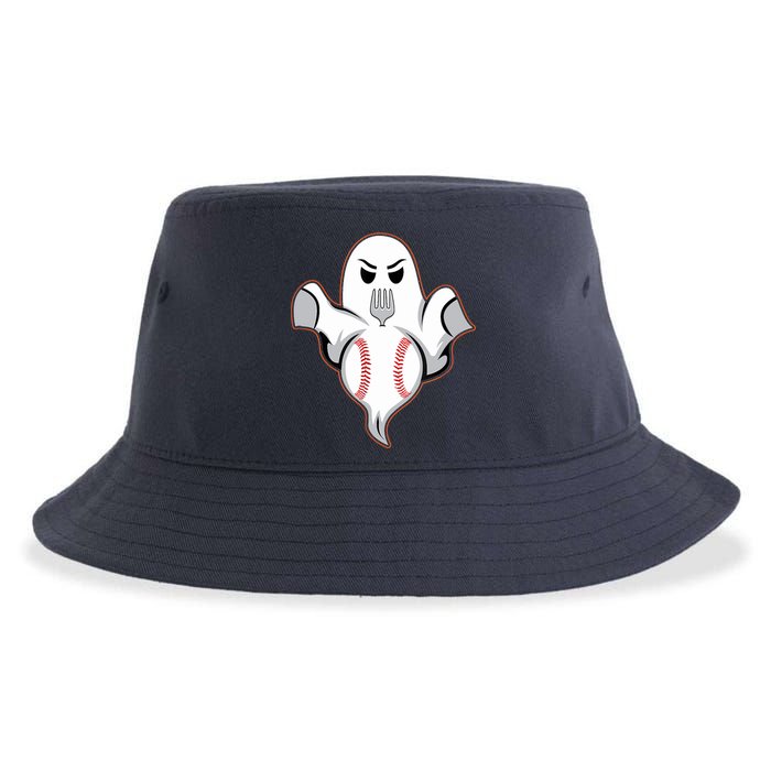 Ghost Forkball Baseball Pitch Fork Ball Strikeout Pitcher Sustainable Bucket Hat