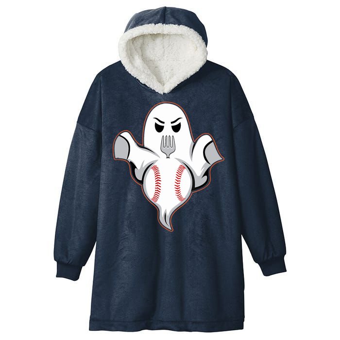 Ghost Forkball Baseball Pitch Fork Ball Strikeout Pitcher Hooded Wearable Blanket