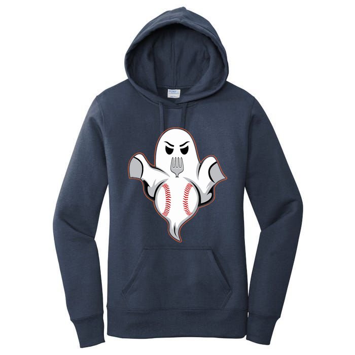 Ghost Forkball Baseball Pitch Fork Ball Strikeout Pitcher Women's Pullover Hoodie