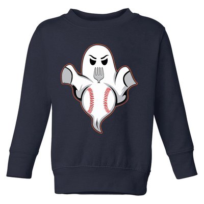Ghost Forkball Baseball Pitch Fork Ball Strikeout Pitcher Toddler Sweatshirt