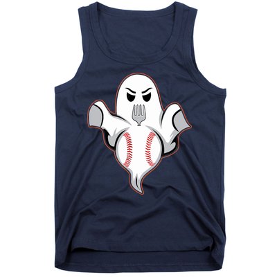 Ghost Forkball Baseball Pitch Fork Ball Strikeout Pitcher Tank Top