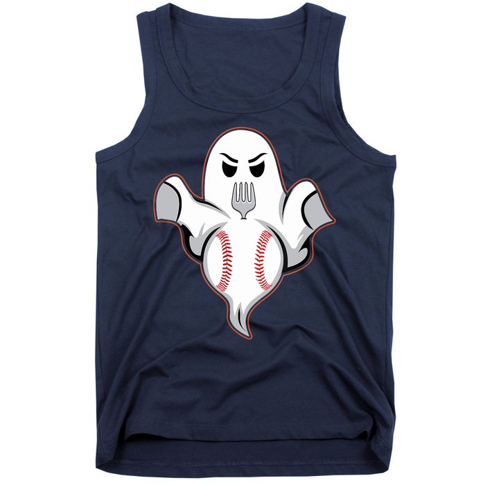 Ghost Forkball Baseball Pitch Fork Ball Strikeout Pitcher Tank Top