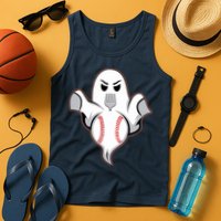 Ghost Forkball Baseball Pitch Fork Ball Strikeout Pitcher Tank Top