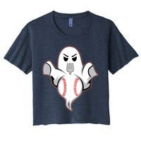Ghost Forkball Baseball Pitch Fork Ball Strikeout Pitcher Crop Top