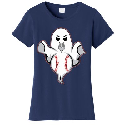 Ghost Forkball Baseball Pitch Fork Ball Strikeout Pitcher Women's T-Shirt