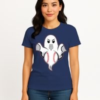 Ghost Forkball Baseball Pitch Fork Ball Strikeout Pitcher Womens T-Shirt