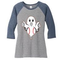 Ghost Forkball Baseball Pitch Fork Ball Strikeout Pitcher Women's Tri-Blend 3/4-Sleeve Raglan Shirt