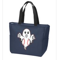 Ghost Forkball Baseball Pitch Fork Ball Strikeout Pitcher Zip Tote Bag