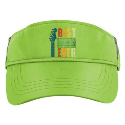 Guitarist Father Best Dad Ever Retro Gift Adult Drive Performance Visor