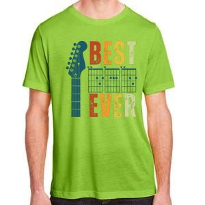 Guitarist Father Best Dad Ever Retro Gift Adult ChromaSoft Performance T-Shirt