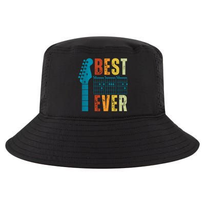 Guitarist Father Best Dad Ever Retro Gift Cool Comfort Performance Bucket Hat