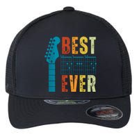 Guitarist Father Best Dad Ever Retro Gift Flexfit Unipanel Trucker Cap