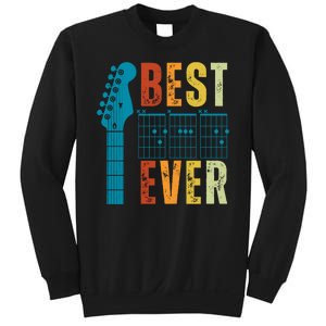 Guitarist Father Best Dad Ever Retro Gift Sweatshirt