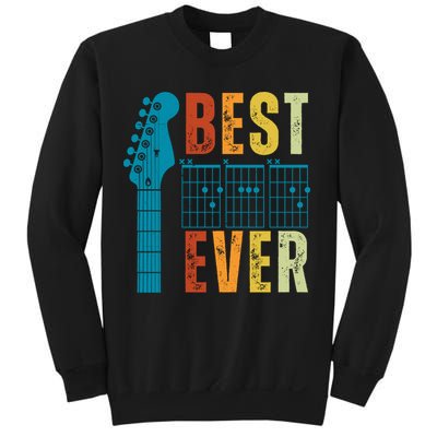 Guitarist Father Best Dad Ever Retro Gift Sweatshirt