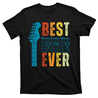 Guitarist Father Best Dad Ever Retro Gift T-Shirt