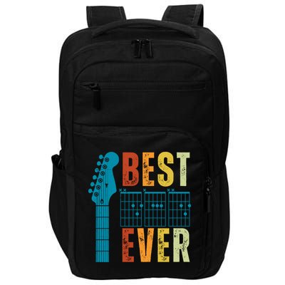 Guitarist Father Best Dad Ever Retro Gift Impact Tech Backpack