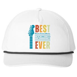 Guitarist Father Best Dad Ever Retro Gift Snapback Five-Panel Rope Hat