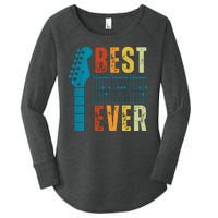 Guitarist Father Best Dad Ever Retro Gift Women's Perfect Tri Tunic Long Sleeve Shirt