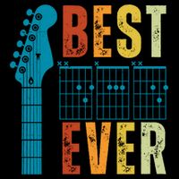 Guitarist Father Best Dad Ever Retro Gift 16 in Basic Backpack
