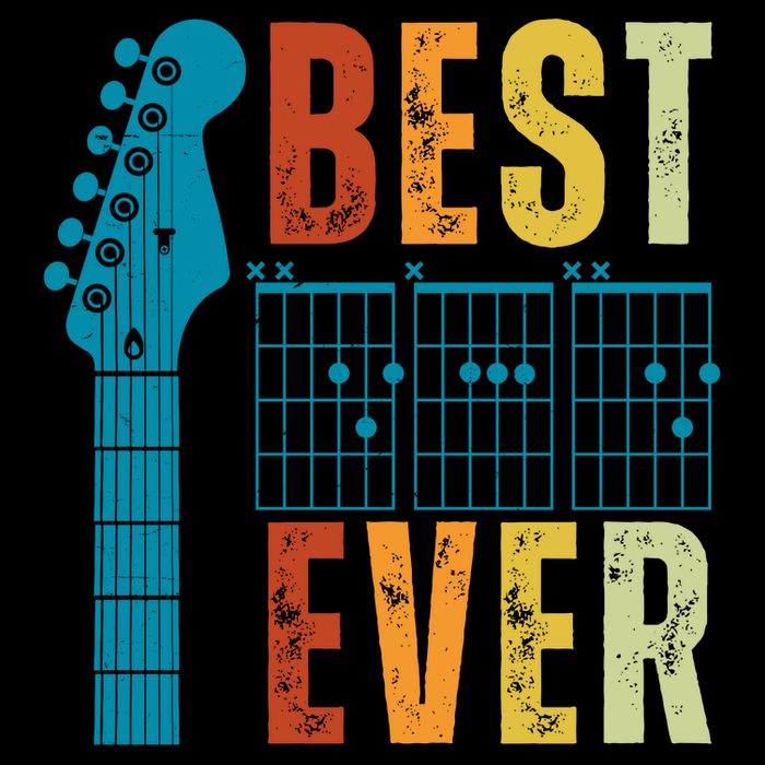 Guitarist Father Best Dad Ever Retro Gift 16 in Basic Backpack