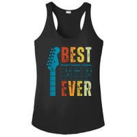 Guitarist Father Best Dad Ever Retro Gift Ladies PosiCharge Competitor Racerback Tank