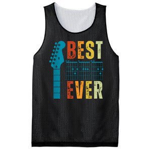 Guitarist Father Best Dad Ever Retro Gift Mesh Reversible Basketball Jersey Tank