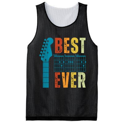 Guitarist Father Best Dad Ever Retro Gift Mesh Reversible Basketball Jersey Tank