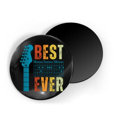 Guitarist Father Best Dad Ever Retro Gift Magnet