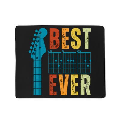 Guitarist Father Best Dad Ever Retro Gift Mousepad