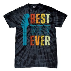 Guitarist Father Best Dad Ever Retro Gift Tie-Dye T-Shirt