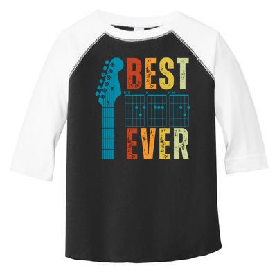 Guitarist Father Best Dad Ever Retro Gift Toddler Fine Jersey T-Shirt