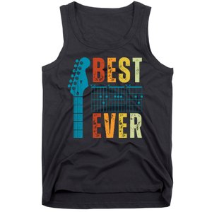 Guitarist Father Best Dad Ever Retro Gift Tank Top