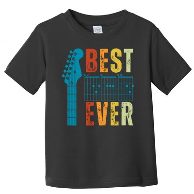 Guitarist Father Best Dad Ever Retro Gift Toddler T-Shirt