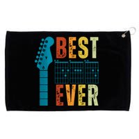 Guitarist Father Best Dad Ever Retro Gift Grommeted Golf Towel