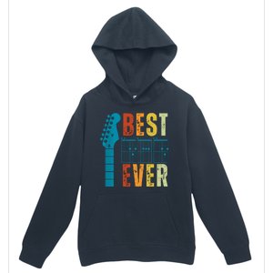 Guitarist Father Best Dad Ever Retro Gift Urban Pullover Hoodie