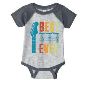 Guitarist Father Best Dad Ever Retro Gift Infant Baby Jersey Bodysuit