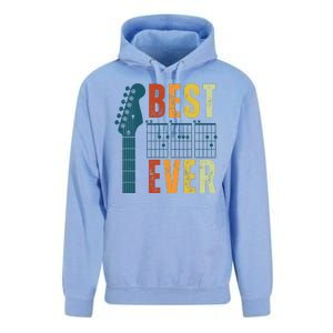 Guitarist Father Best Dad Ever Retro Gift Unisex Surf Hoodie