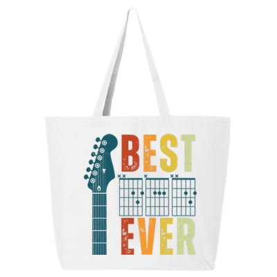 Guitarist Father Best Dad Ever Retro Gift 25L Jumbo Tote