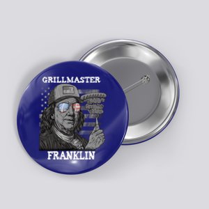 Grillmaster Franklin Ben 4th Of July Usa Bbq Gift Button