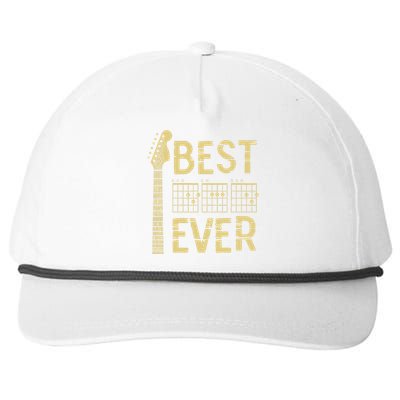 Guitarist Father Best Dad Ever D A D Chord Snapback Five-Panel Rope Hat