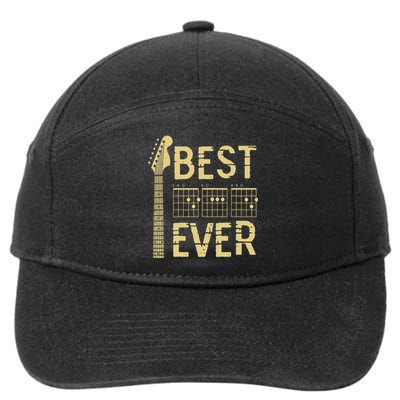 Guitarist Father Best Dad Ever D A D Chord 7-Panel Snapback Hat