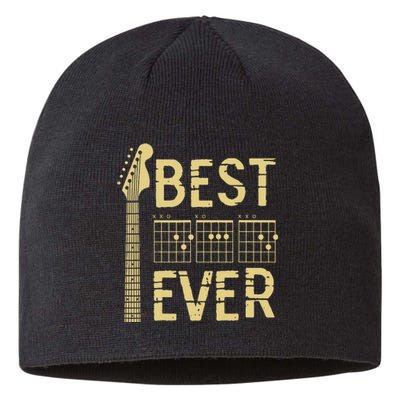 Guitarist Father Best Dad Ever D A D Chord Sustainable Beanie