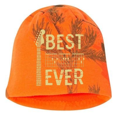 Guitarist Father Best Dad Ever D A D Chord Kati - Camo Knit Beanie