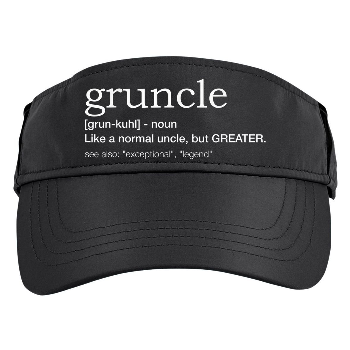  Gruncle for best uncle Adult Drive Performance Visor