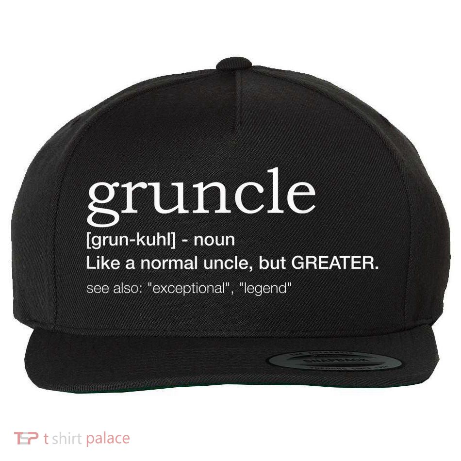  Gruncle for best uncle Wool Snapback Cap