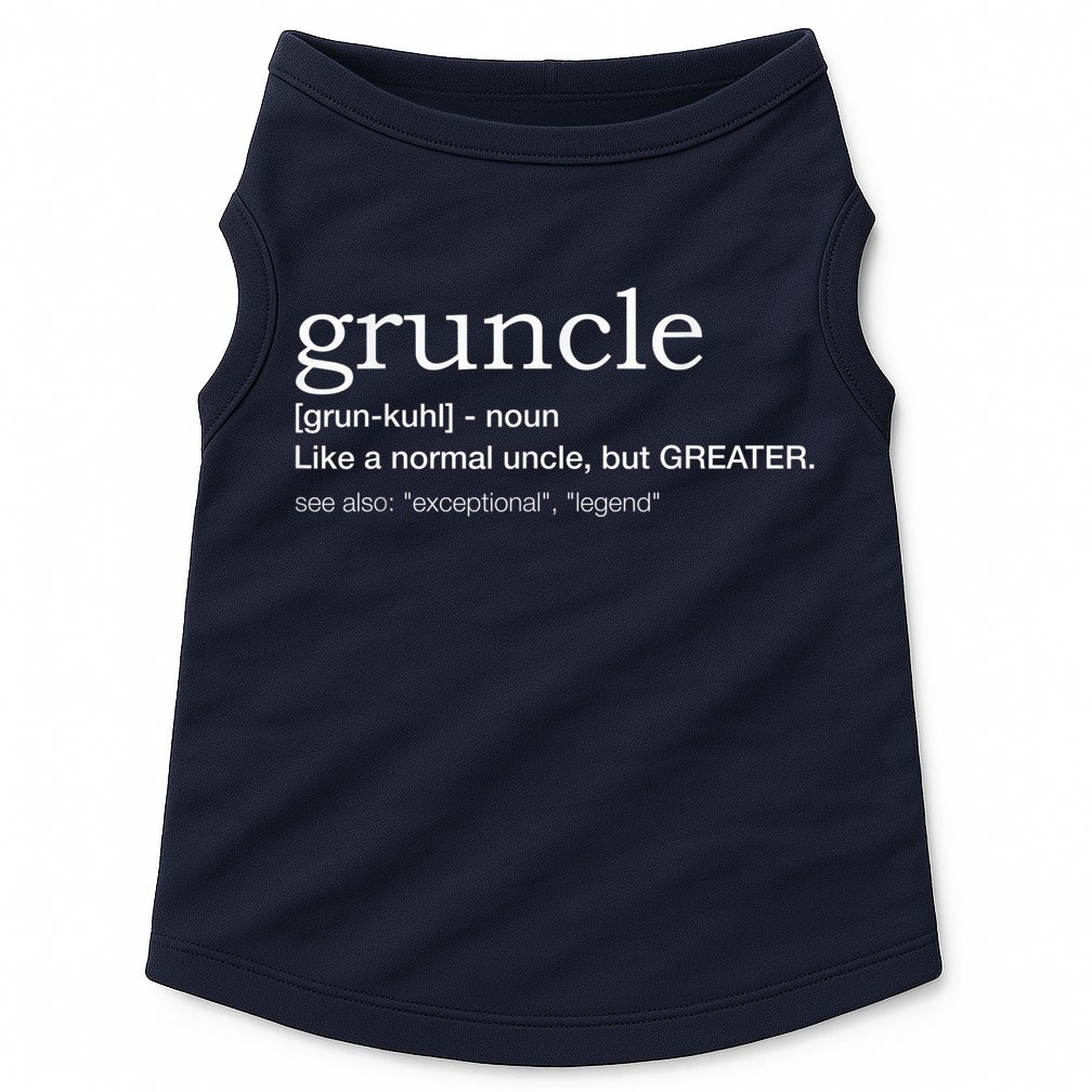  Gruncle for best uncle Doggie Tank