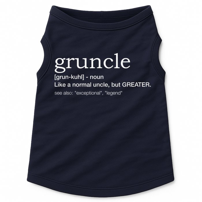  Gruncle for best uncle Doggie Tank