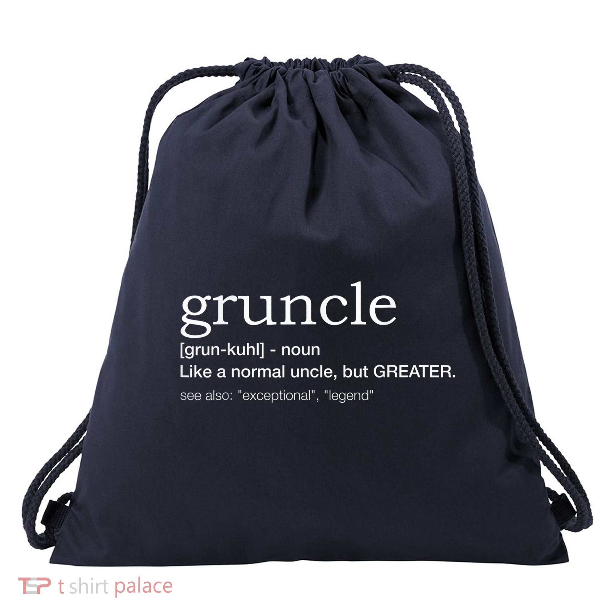  Gruncle for best uncle Drawstring Bag