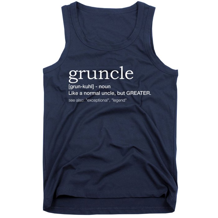  Gruncle for best uncle Tank Top